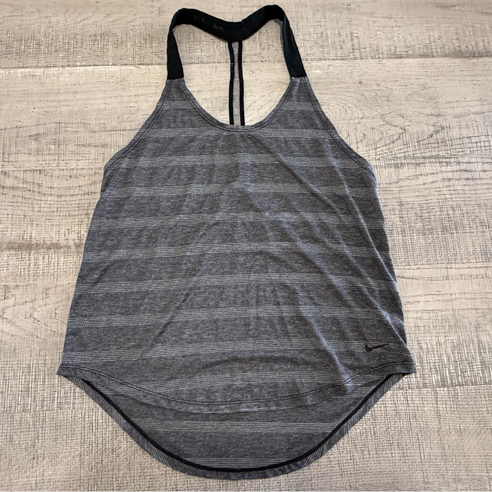 Nike Black and Grey RacerBack Workout Tank Size Small - Picture 2 of 7